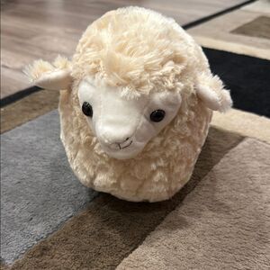 Plush Cream Sheep Toy